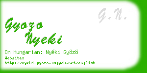 gyozo nyeki business card